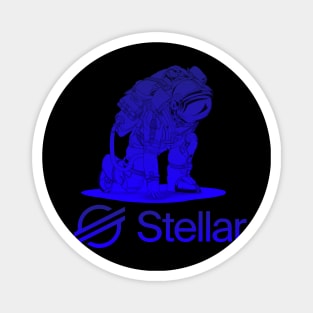 Stellar lumens coin Crypto coin Cryptocurrency Magnet